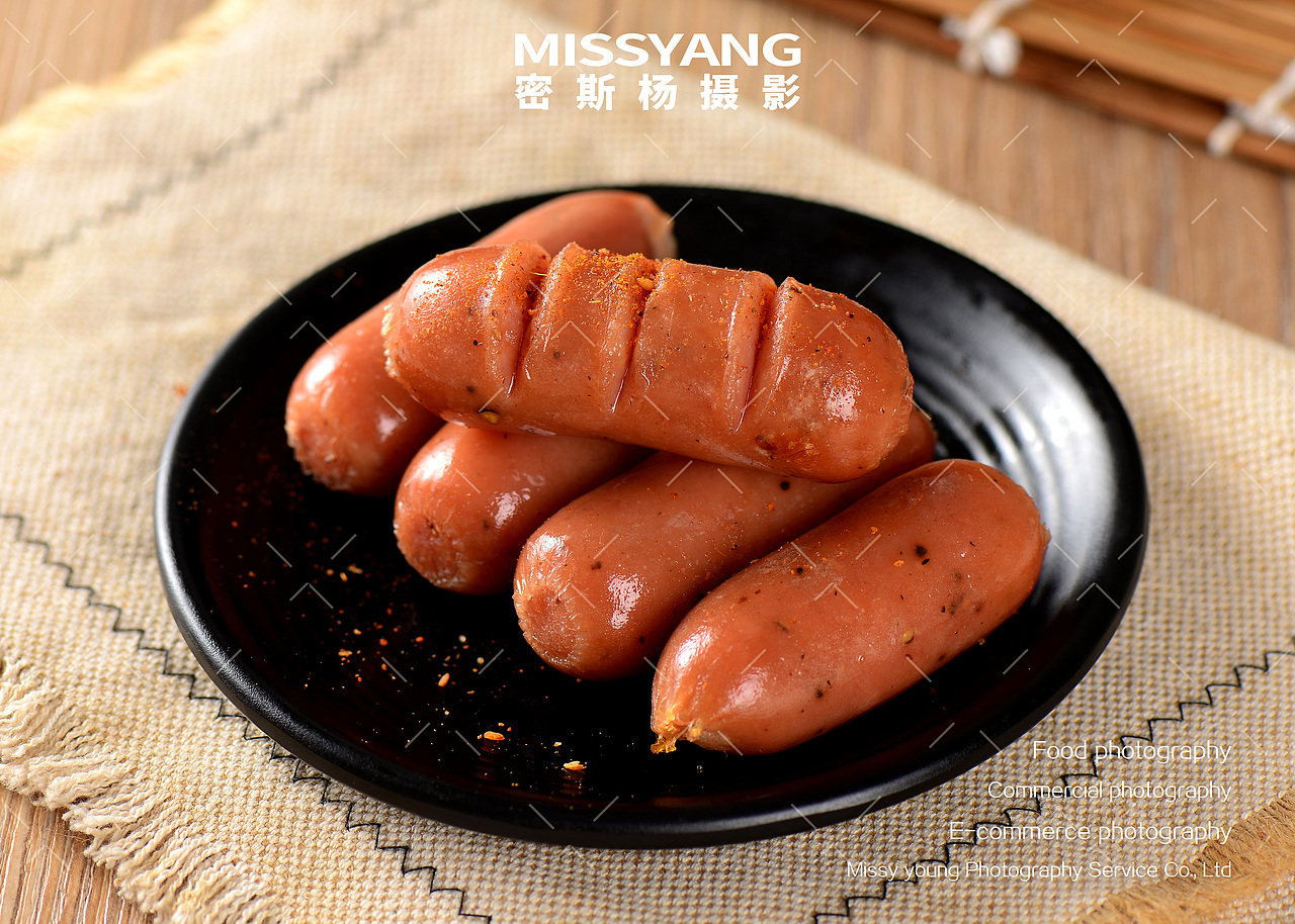 黑胡椒烤肠|美食摄影|电商摄影|火山石烤肠×郑州密斯杨
