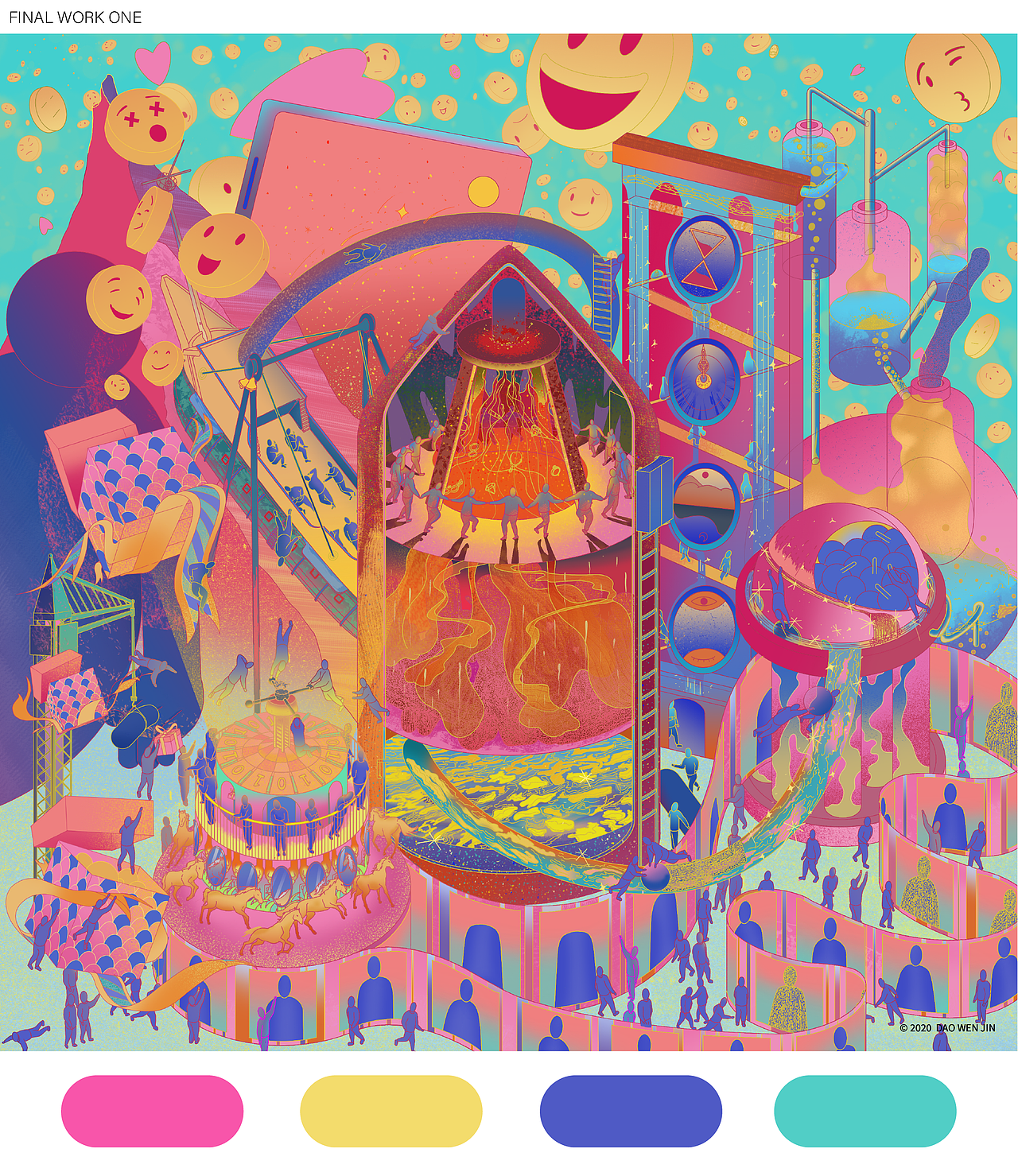 游樂園系列插畫（圖ZMjY4NDQ3ODAw） - 商業(yè)插畫 - 站酷設(shè)計(jì)師刀文金原創(chuàng)素材 - 站酷ZCOOL