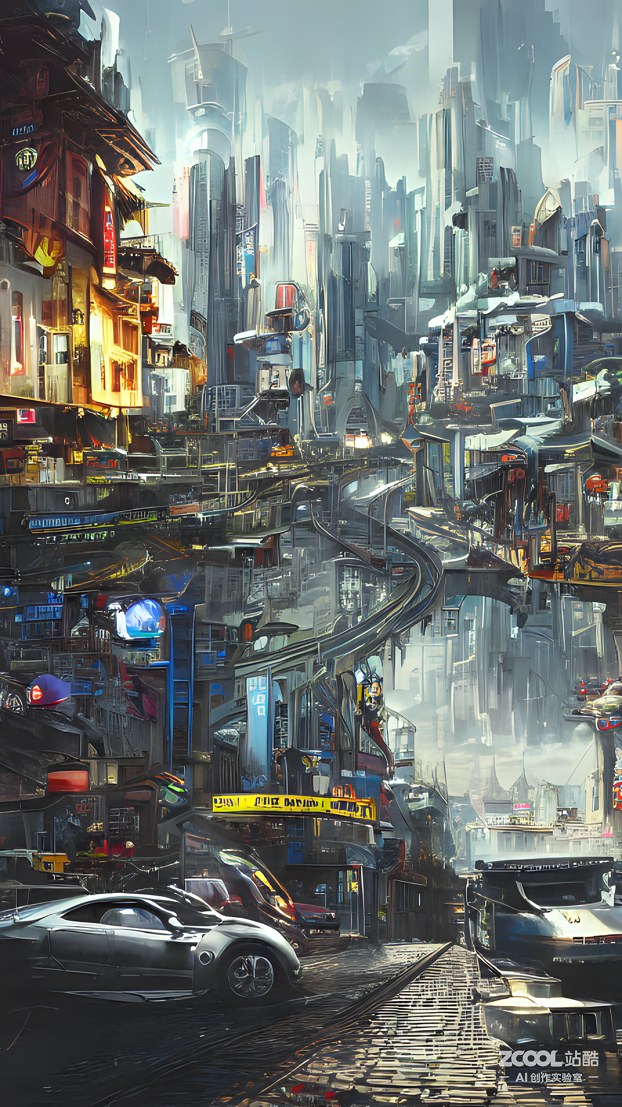 #AI创作实验室#奇奇怪怪的城市（图ZMzIxODk0MTEy） - AI作品 - 站酷设计师MIAO喵JANELIN原创素材 - 站酷ZCOOL