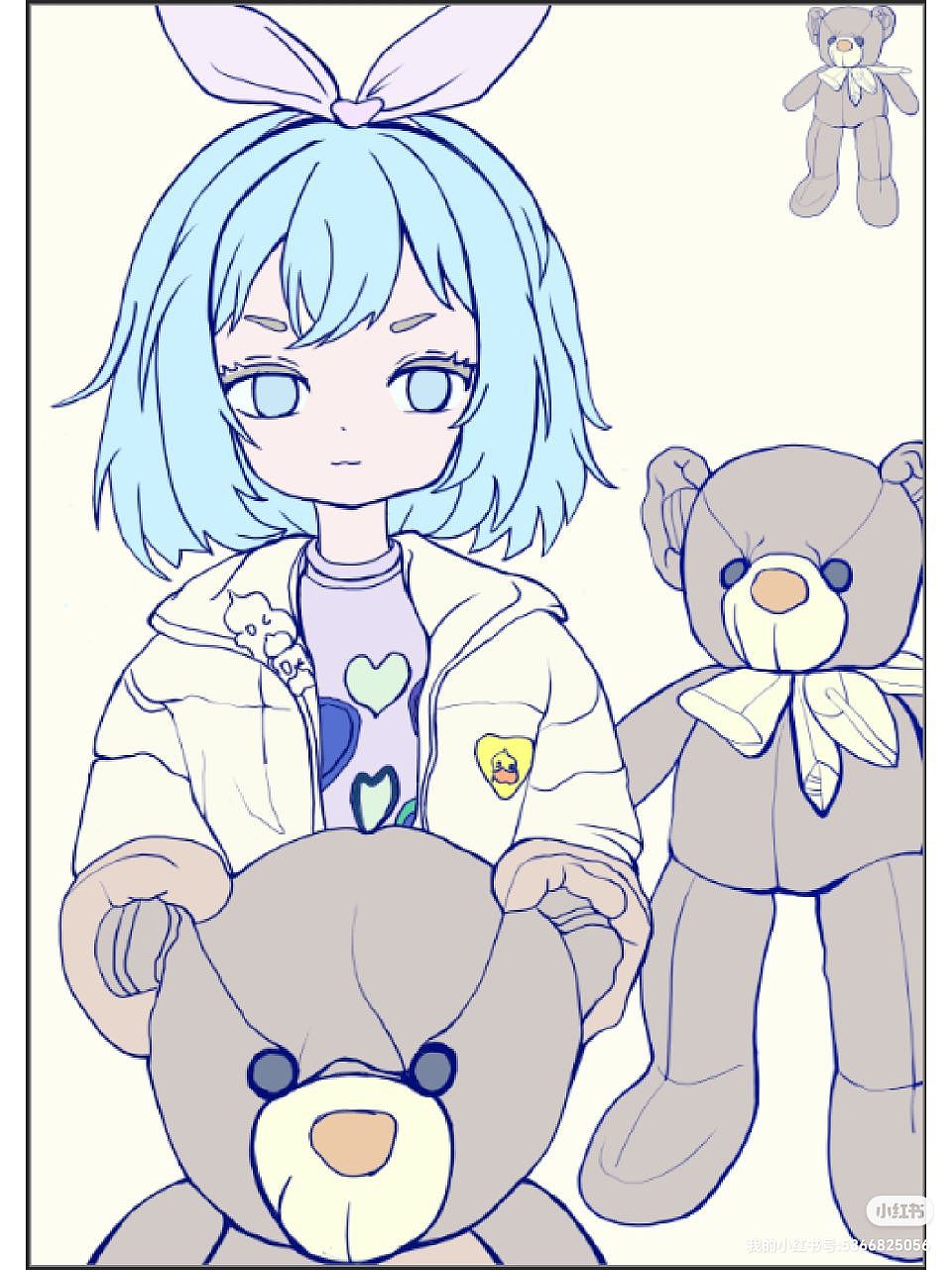 可爱少女（图ZMzM1Mjg3MDgw） - 创作习作 - 站酷设计师渺沧海之一叶原创素材 - 站酷ZCOOL