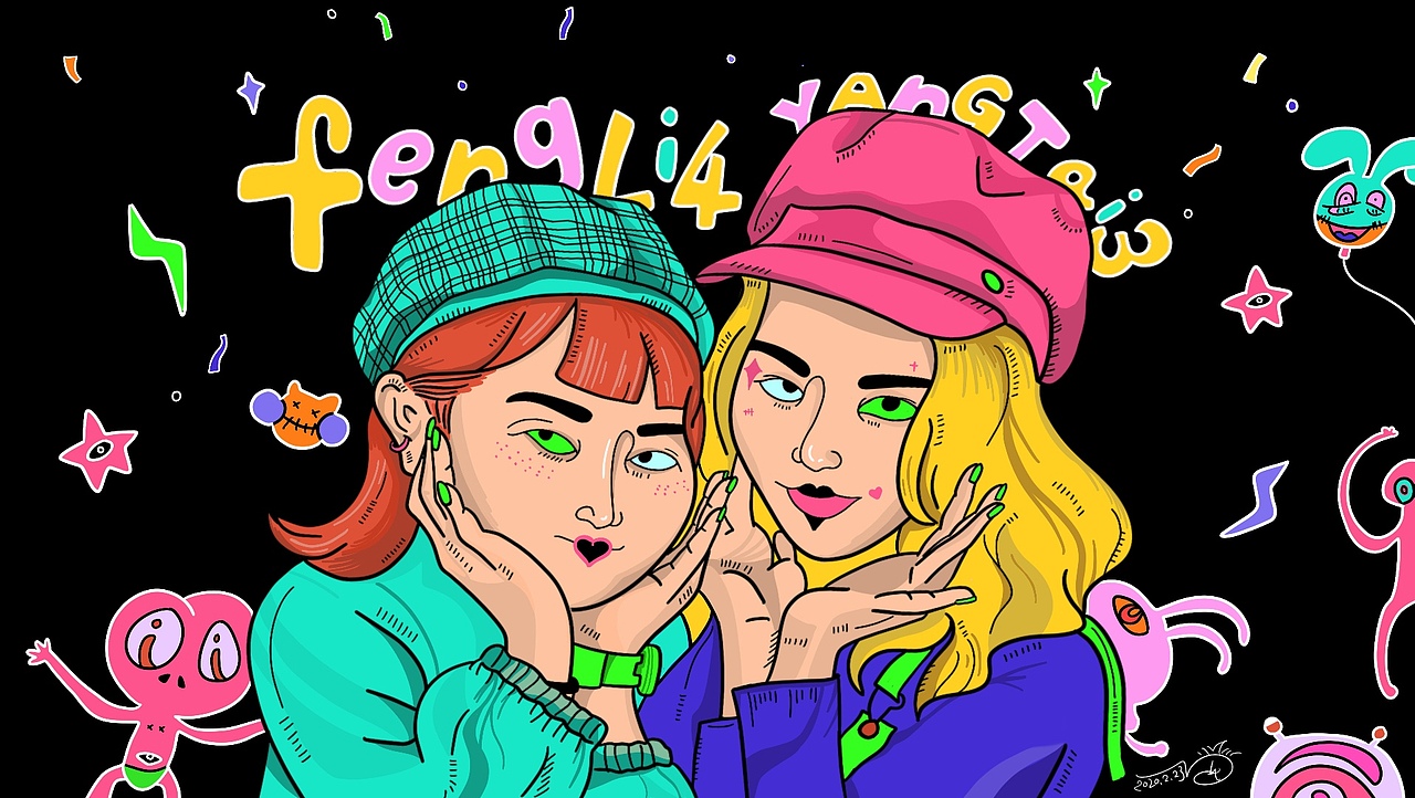 间接性发奋图强 | procreate头像插画（图ZMjAwMjkxNjg4） - 创作习作 - 站酷设计师鳳梨寺住持原创素材 - 站酷ZCOOL