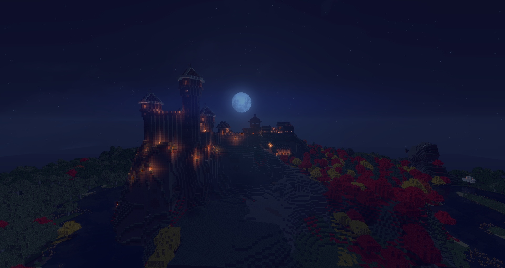 [Minecraft]我的世界如何建造城堡 part.5_哔哩哔哩_bilibili