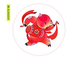 打起鼓來(lái)——己亥年生肖創(chuàng)作