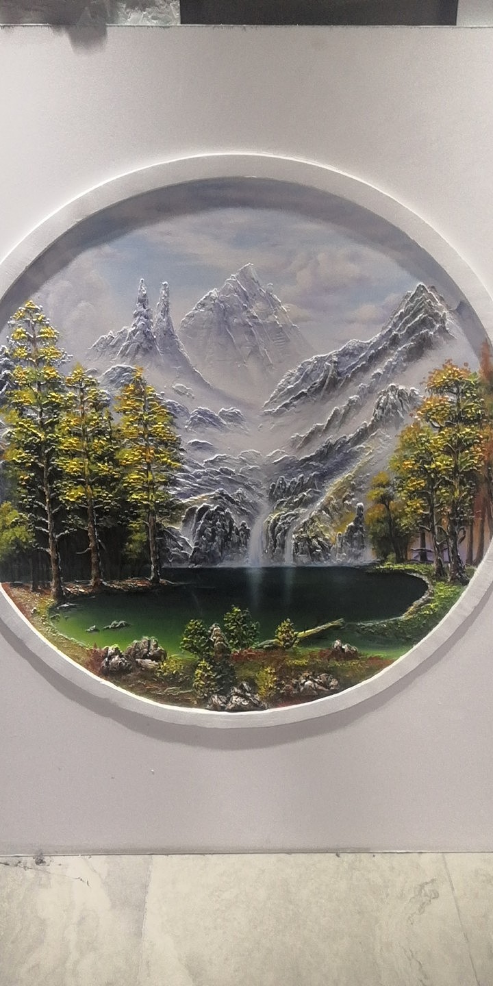 浮雕油画_浪人墙绘艺术-站酷zcool