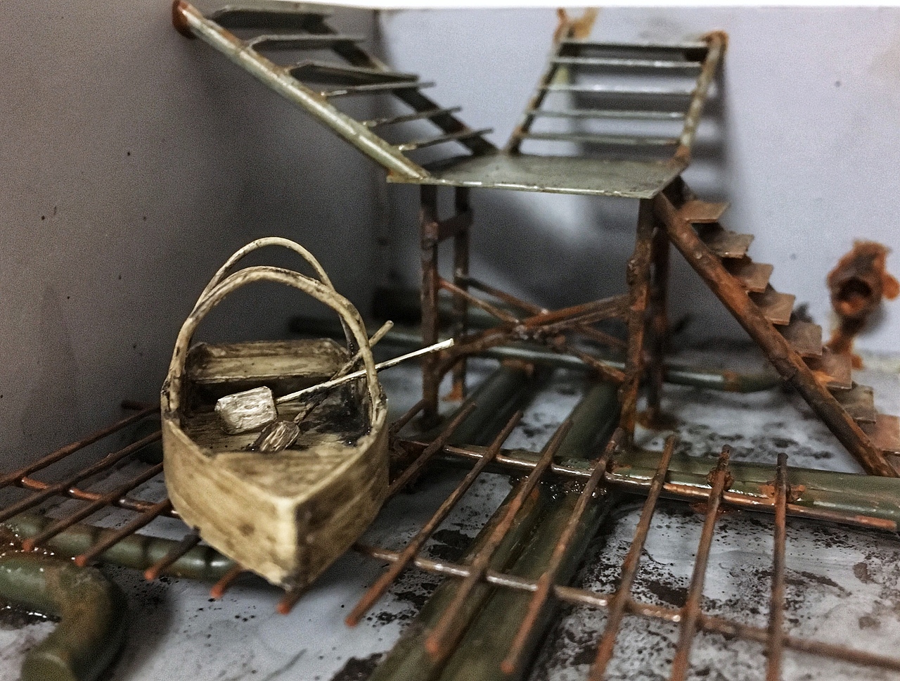 微缩场景模型《摆渡港口-今日歇业》