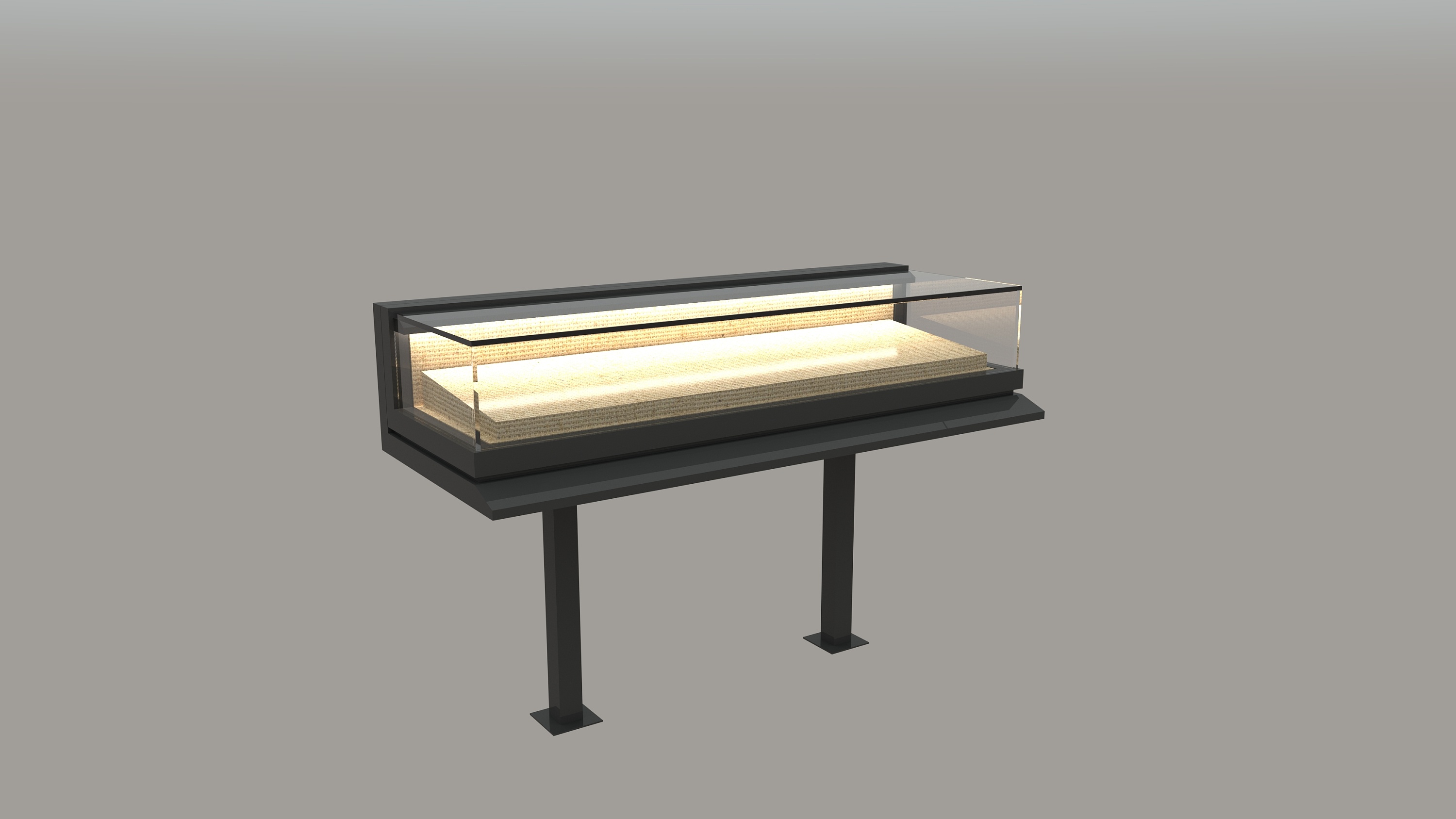 悬挑俯视柜效果图