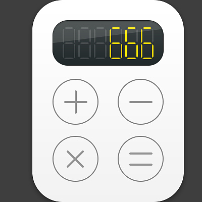 轻质拟物计算器图标