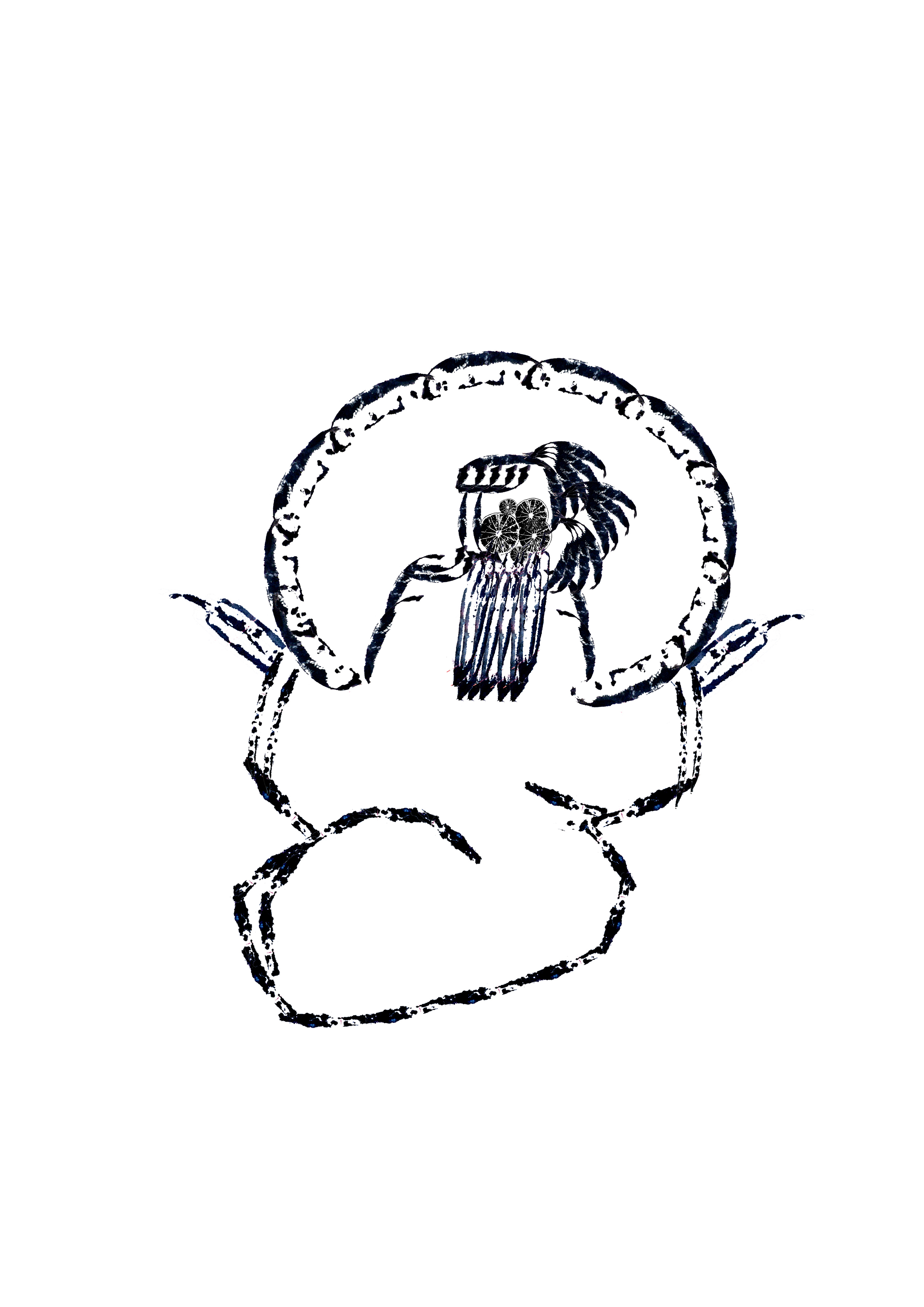 苗族老绣片-文化品牌项目(扑克)蔬果肌理_拓印画