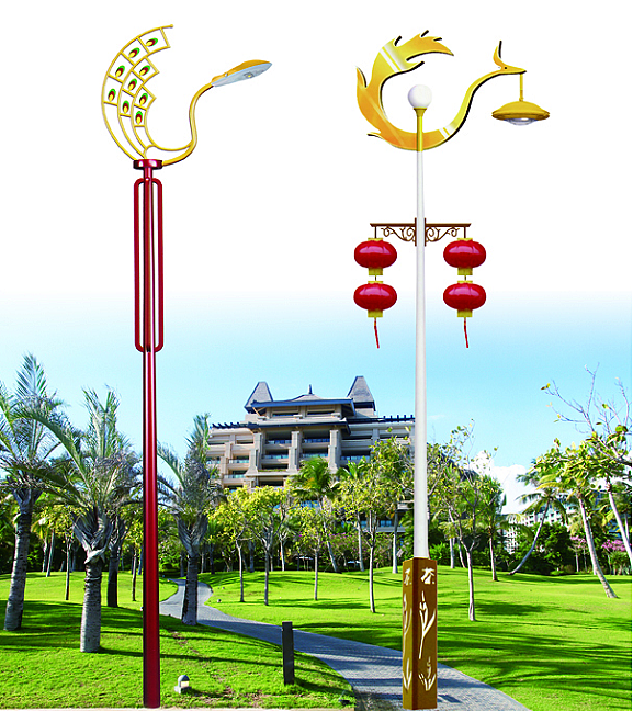 凤凰造型景观灯-仿古凤凰造型灯-世博光电