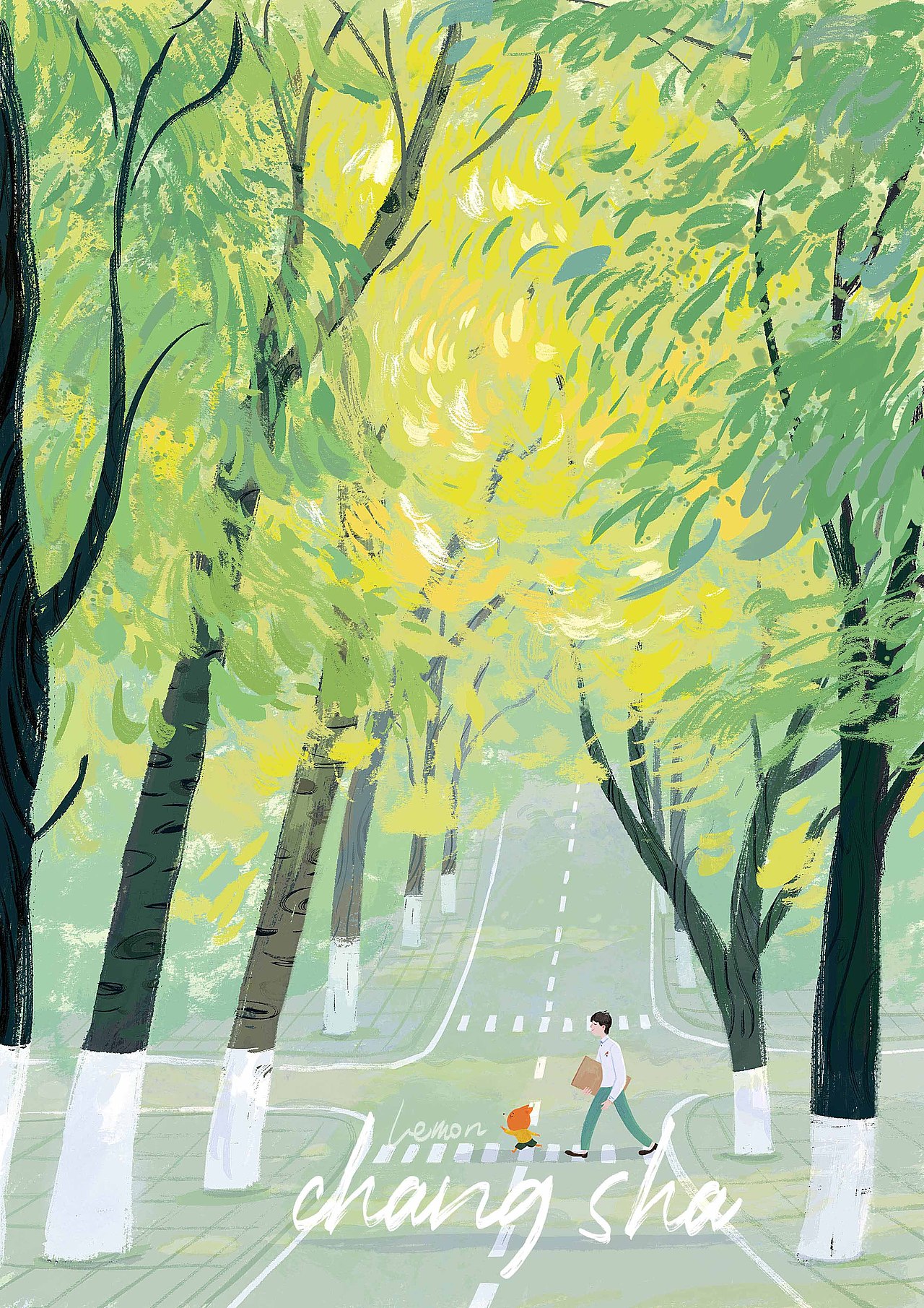 旅游插画-长沙篇(图ZMjczNDY0NDky) - 商业插画 - 站酷设计师插画师柠檬原创素材 - 站酷ZCOOL