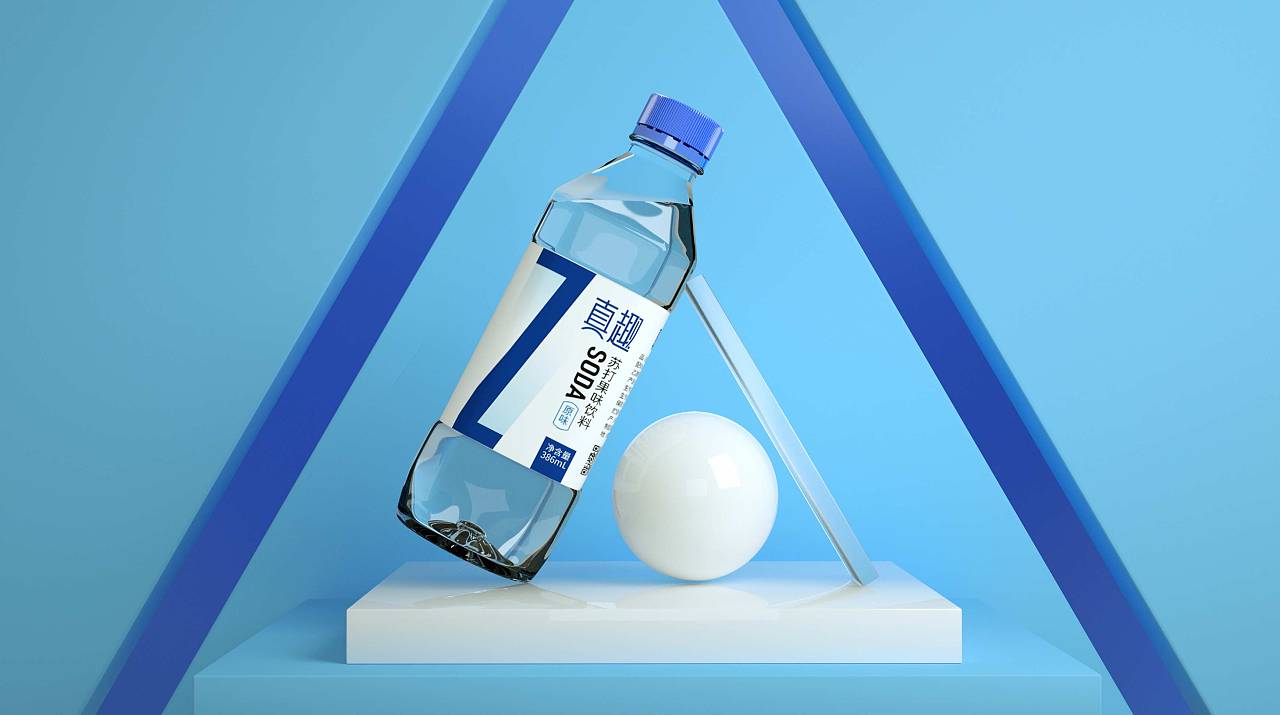 真趣苏打水/矿泉水包装设计 /饮品包装设计|平面|包装|wangzhuo_1127