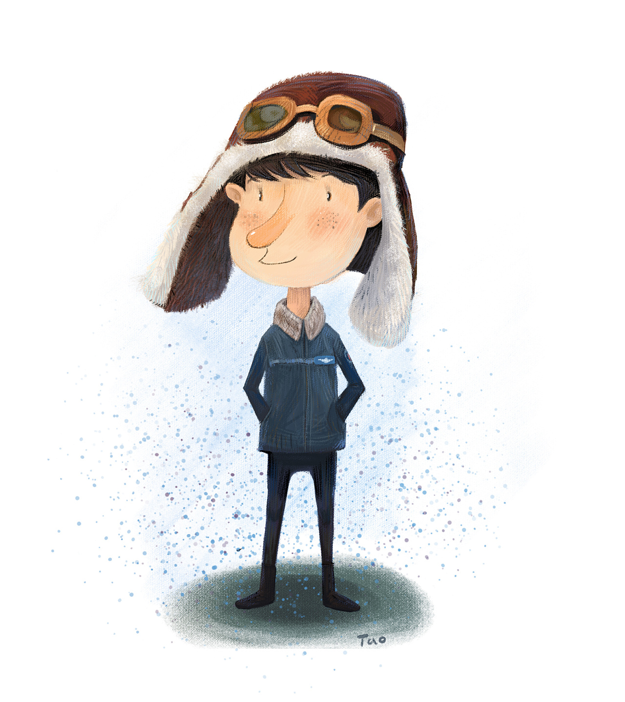 小飞行员|插画|儿童插画|土郝的小画本 - 原创作品 - 站酷 (zcool)