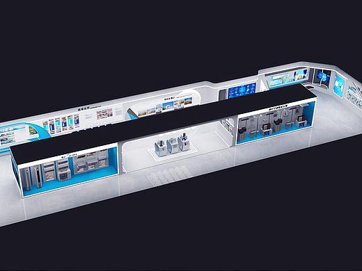 美的科技展厅设计3D效果图