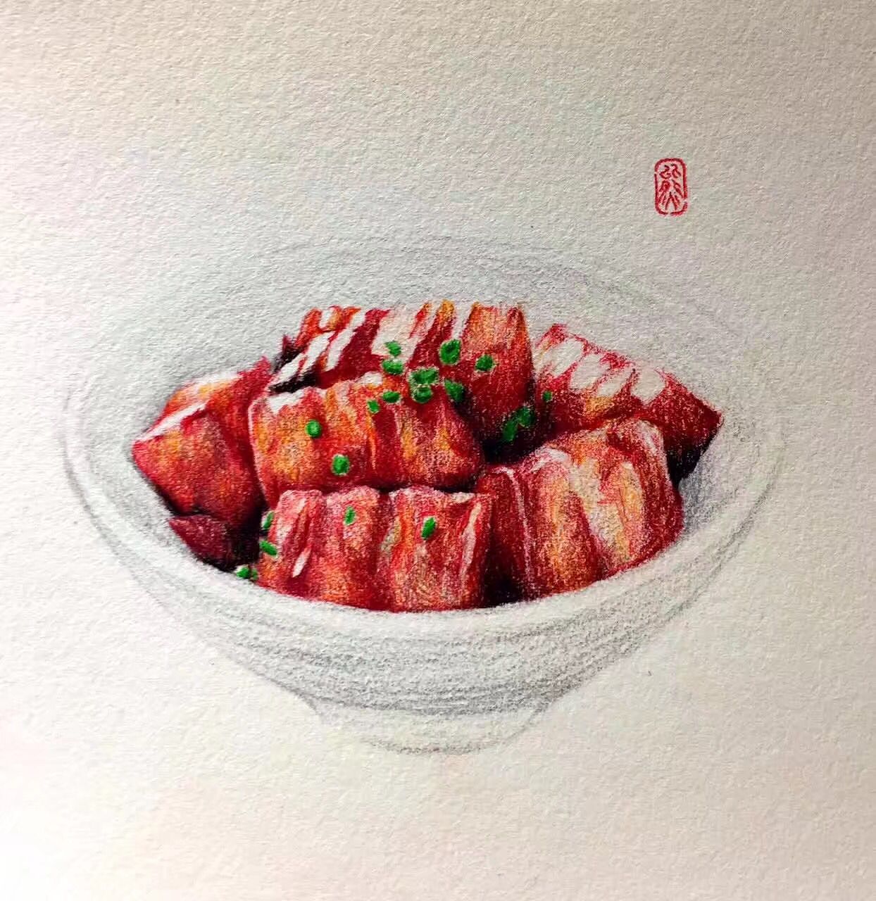 红烧肉|纯艺术|绘画|北极灰熊_原创作品-站酷zcool