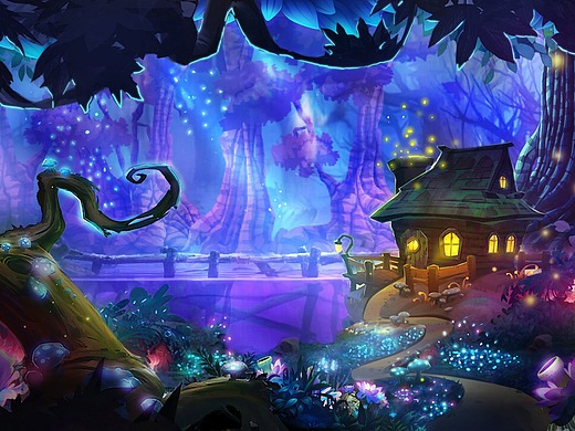 梦幻森林里的小屋