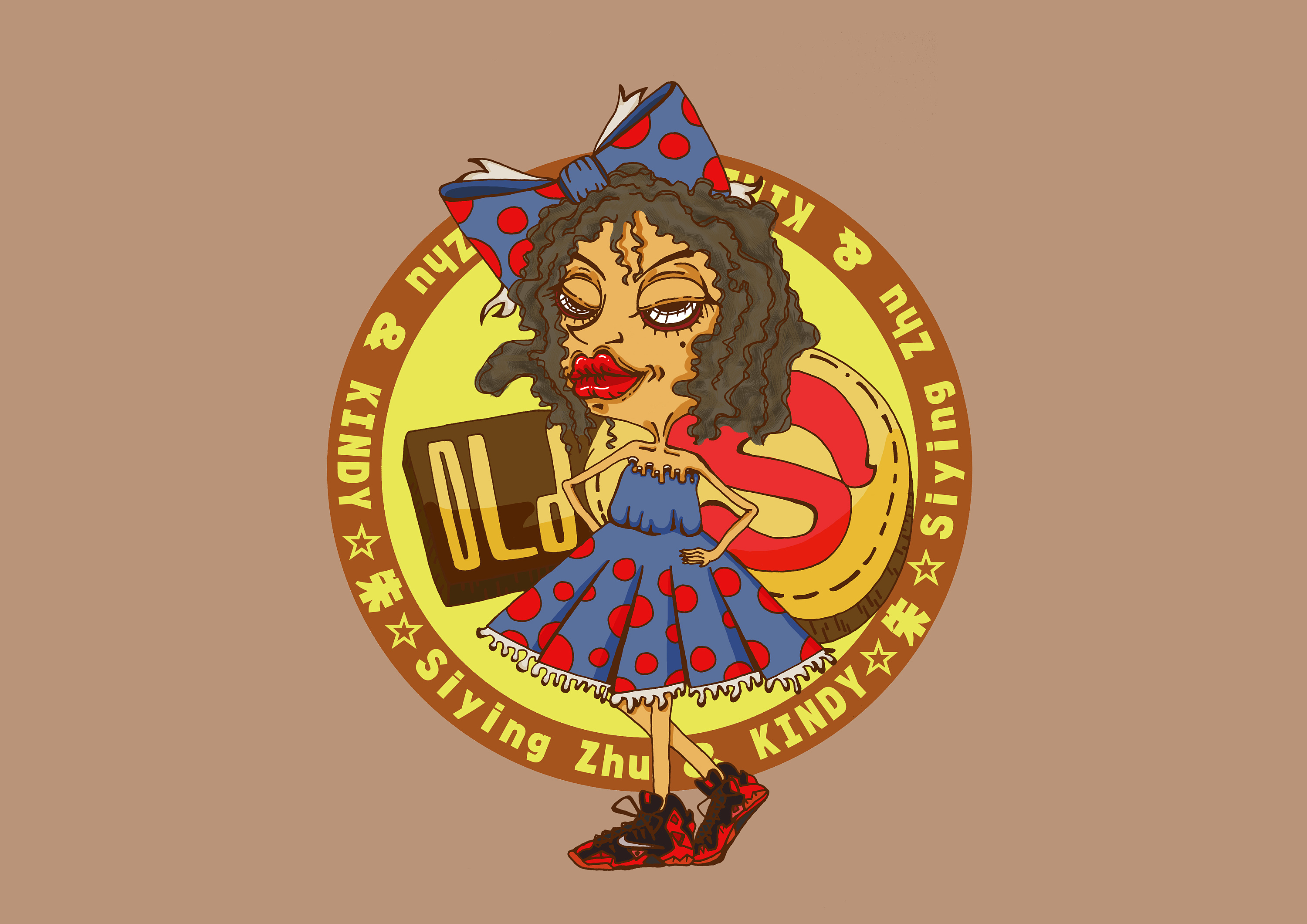 我想老了也是很hiphop|插画|涂鸦/潮流|猪包包 - 原创作品 - 站酷