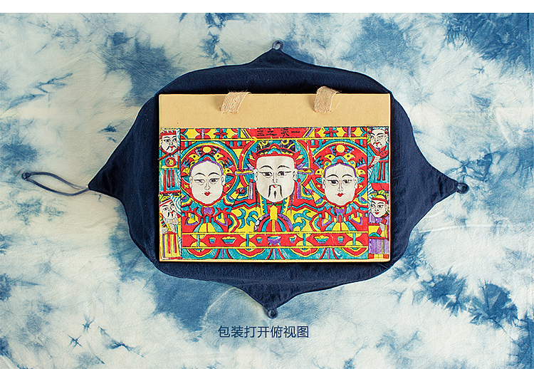 王的手创 月光宝盒/中秋礼手工草木染土布刺绣高档礼盒