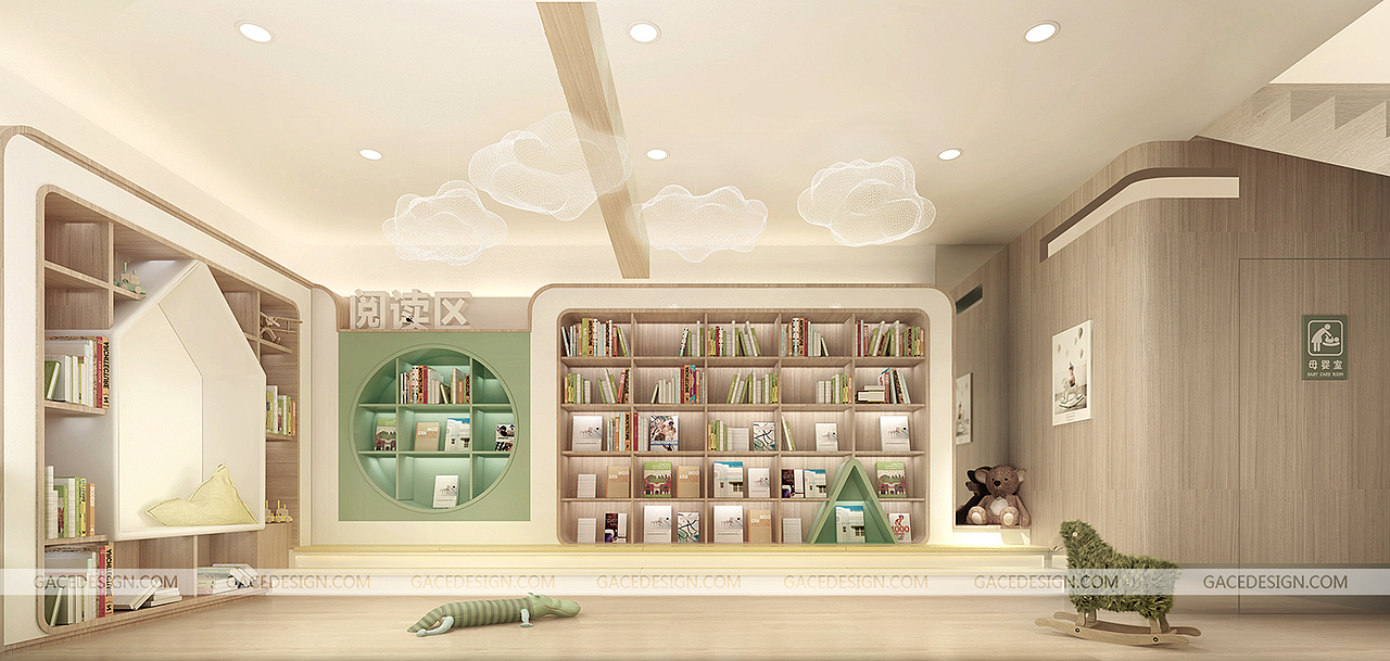 GaceDesign幼儿园早教日托设计：童心童语日托中心（图ZMTgzNTg4MjI4） - 家装设计 - 站酷设计师GaceDesign原创素材 - 站酷ZCOOL
