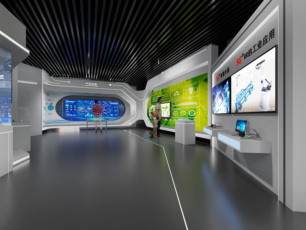 展馆 展厅设计 效果图丨Corona-展馆设计（图ZMzQ0MTg3MjU2） - 商业空间设计 - 站酷设计师魏丶十七原创素材 - 站酷ZCOOL