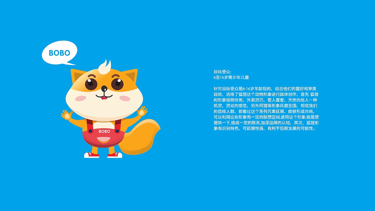 狐狸波波吉祥物设计