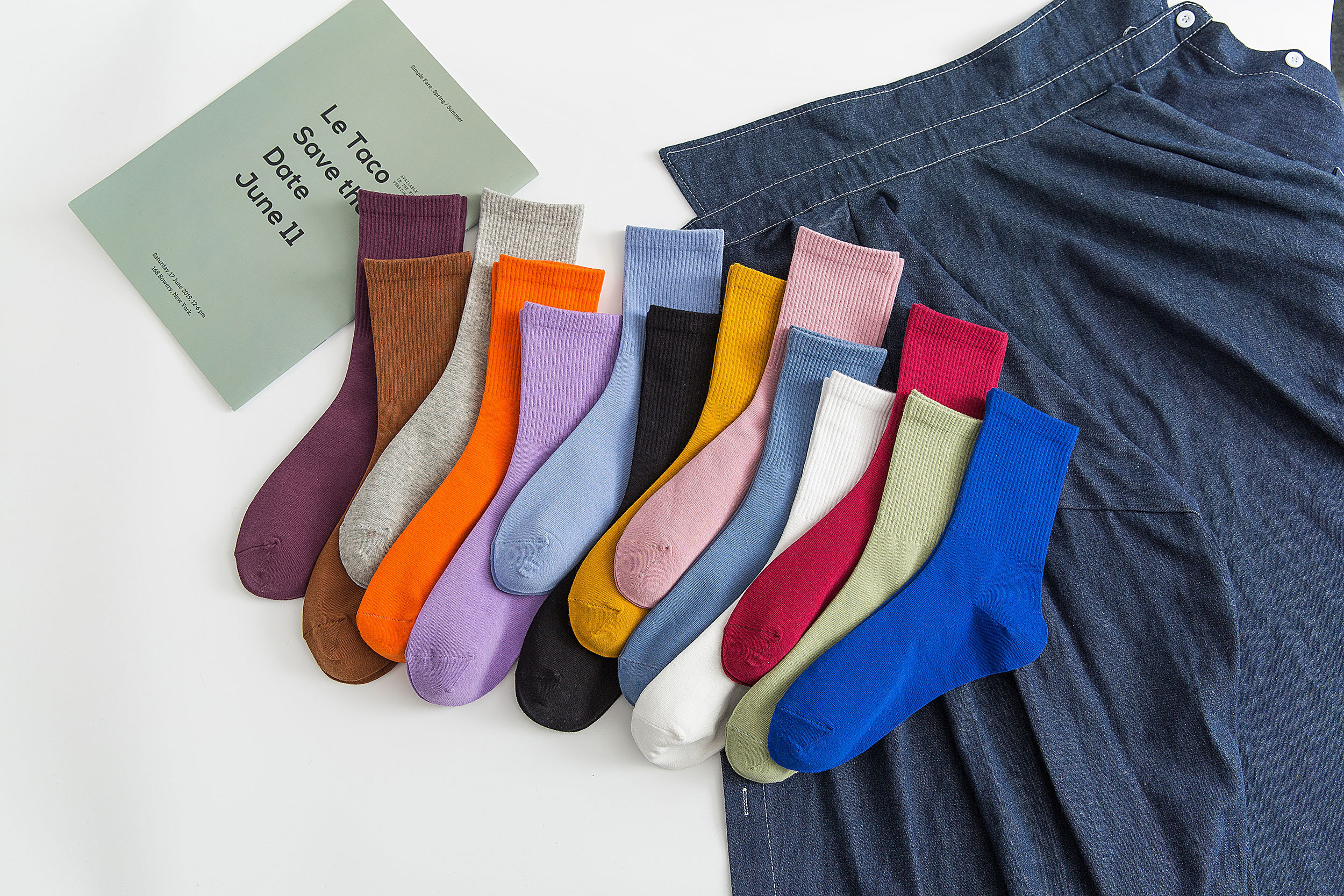 2019款春夏女袜ins潮袜袜子电商女生日系街拍