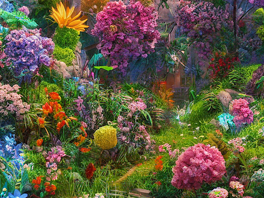 #AI创作实验室#花园（个人主页-ZNjI1Nzg4MzI=） - AI作品 - 站酷设计师爽11原创素材 - 站酷ZCOOL