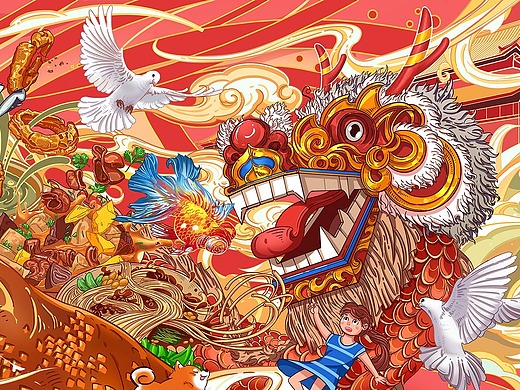 国潮_创意设计作品图片素材-站酷zcool