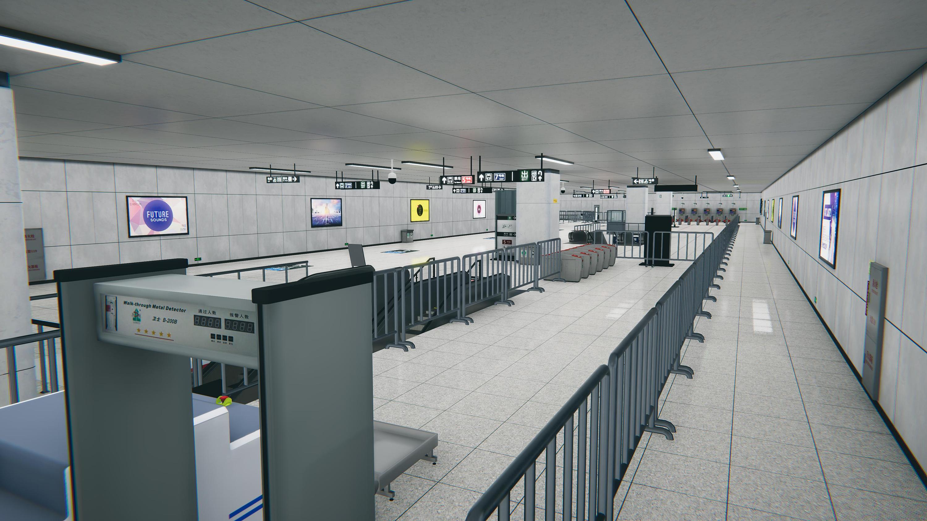 unity丨可换乘的地铁车站|三维|场景|柯晓豪_原创作品-站酷zcool