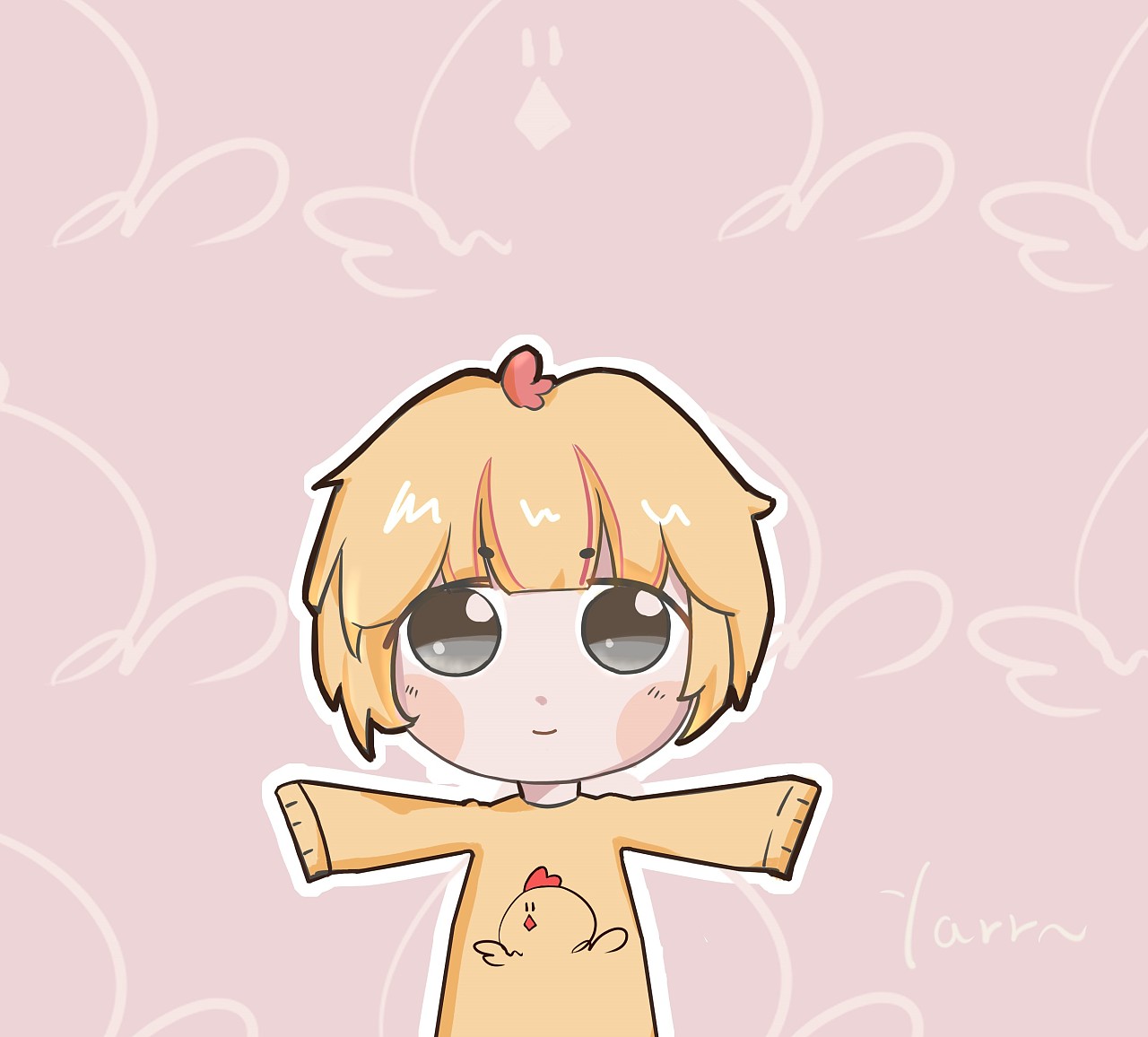 q版大头|动漫|网络表情|右手牵左手 - 原创作品 - 站酷 (zcool)