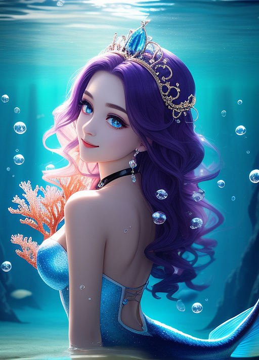 AI绘画|人鱼公主