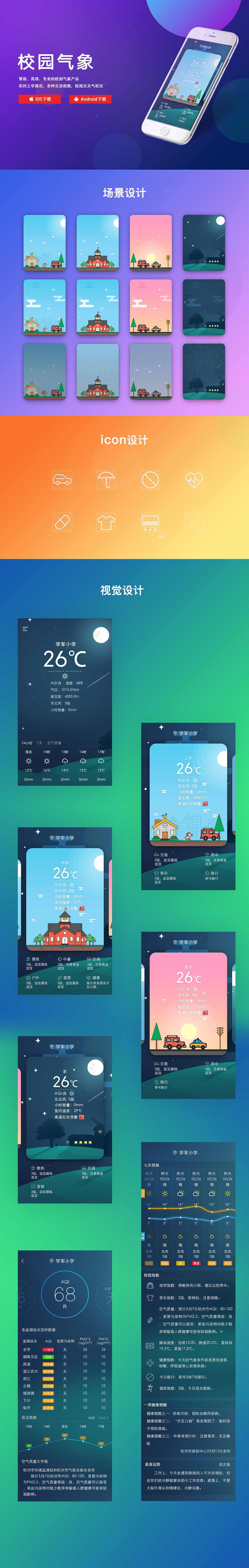 校园气象（图ZOTM2ODUzMDg=） - APP界面 - 站酷设计师BOOMCZ原创素材 - 站酷ZCOOL