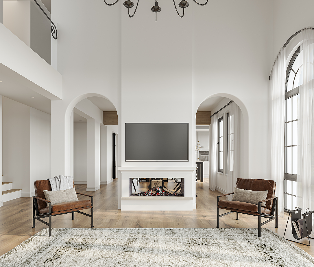 现代美式|3D渲染图