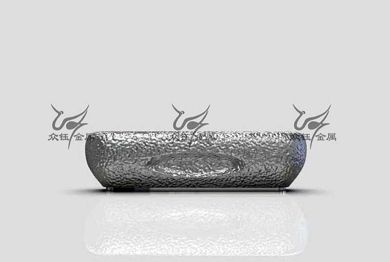 前台弧形不锈钢接待台-高端异形曲面金属镜面吧台