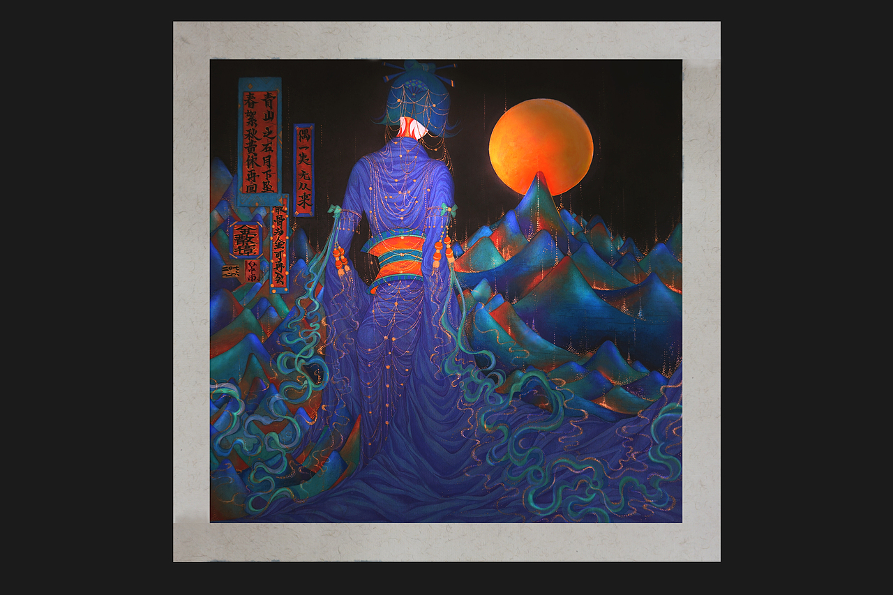 《鹤仙歌.金散瘴》白中南颜彩-人川集（图ZMTAxODA1MDc2） - 艺术插画 - 站酷设计师白中南原创素材 - 站酷ZCOOL