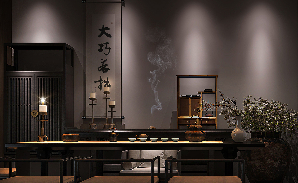 北京绿地中心总裁茶室（图ZMjQ1NzA1MTI0） - 家装设计 - 站酷设计师Z71897888原创素材 - 站酷ZCOOL