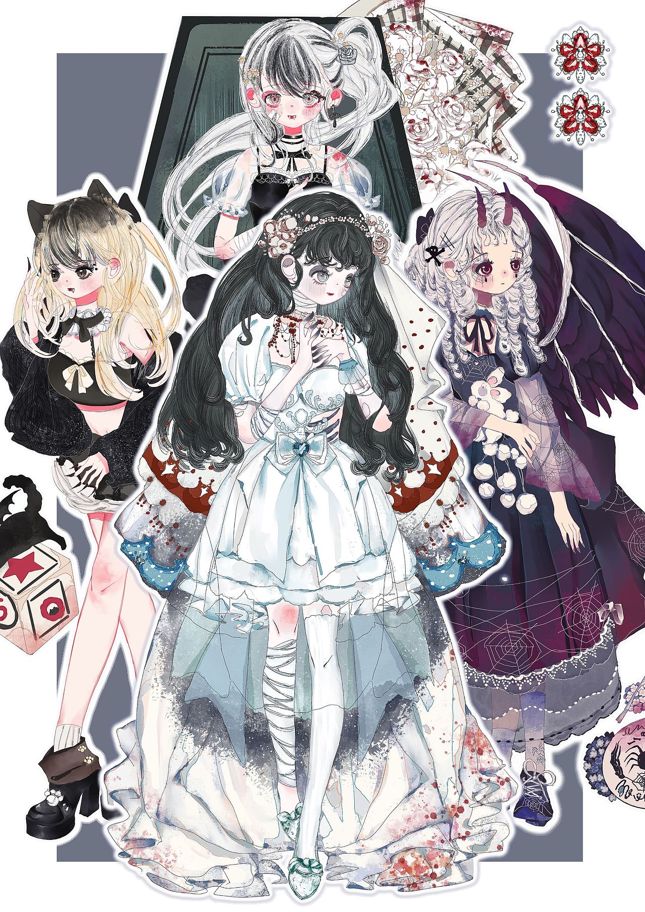 幽灵集会（图ZMzA0NjIzMDg4） - 创作习作 - 站酷设计师陈忱忱原创素材 - 站酷ZCOOL