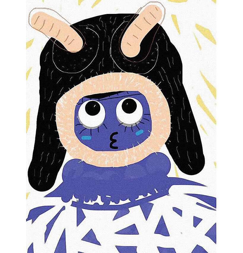 手指画（图ZMTI3NjQzMzIw） - 新锐潮流插画 - 站酷设计师西穆坞原创素材 - 站酷ZCOOL