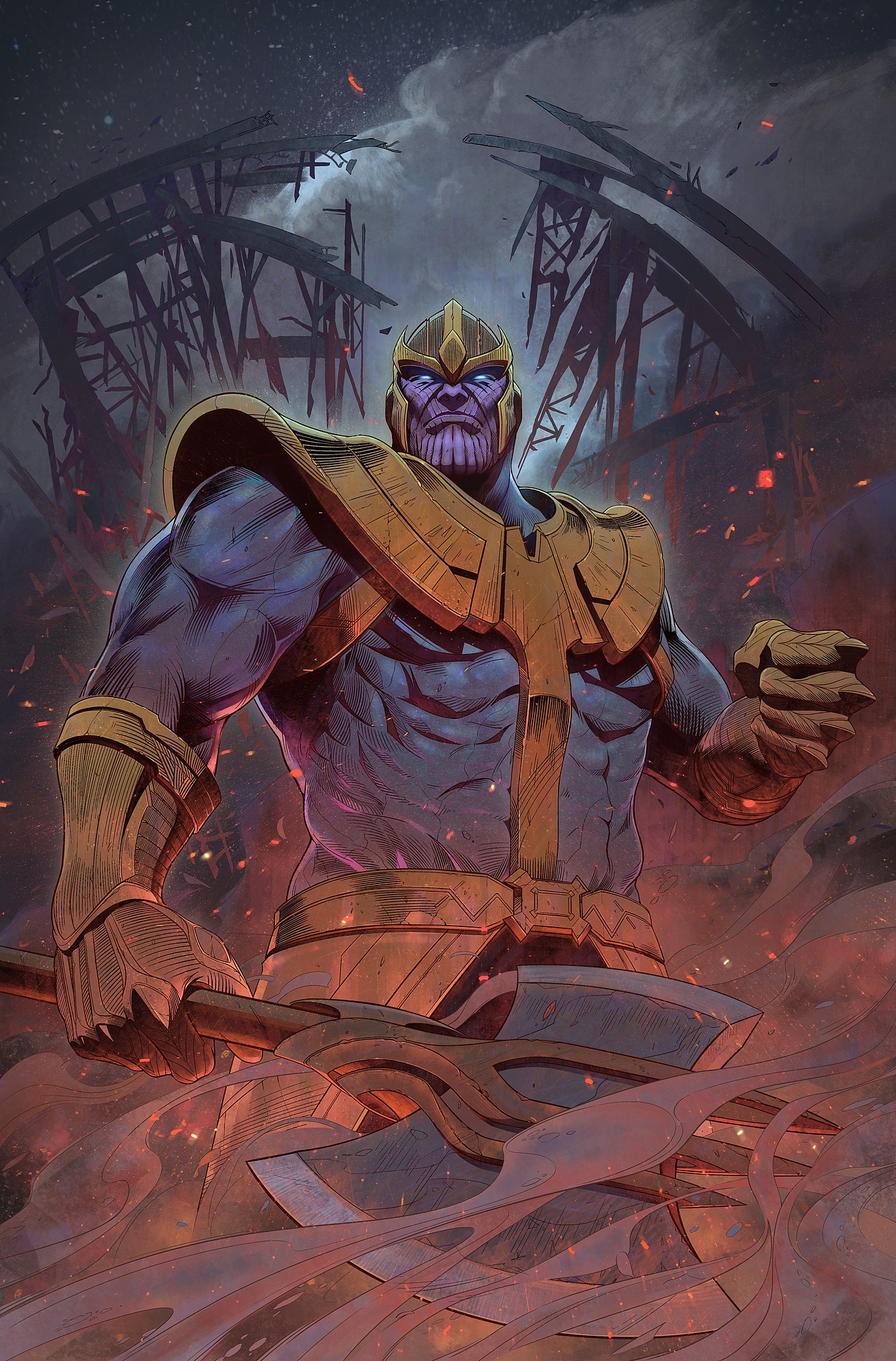 灭霸thanos|插画|商业插画|一只anthony_原创作品-站酷zcool