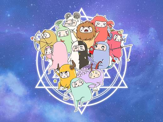 果冻星球12星座表情包