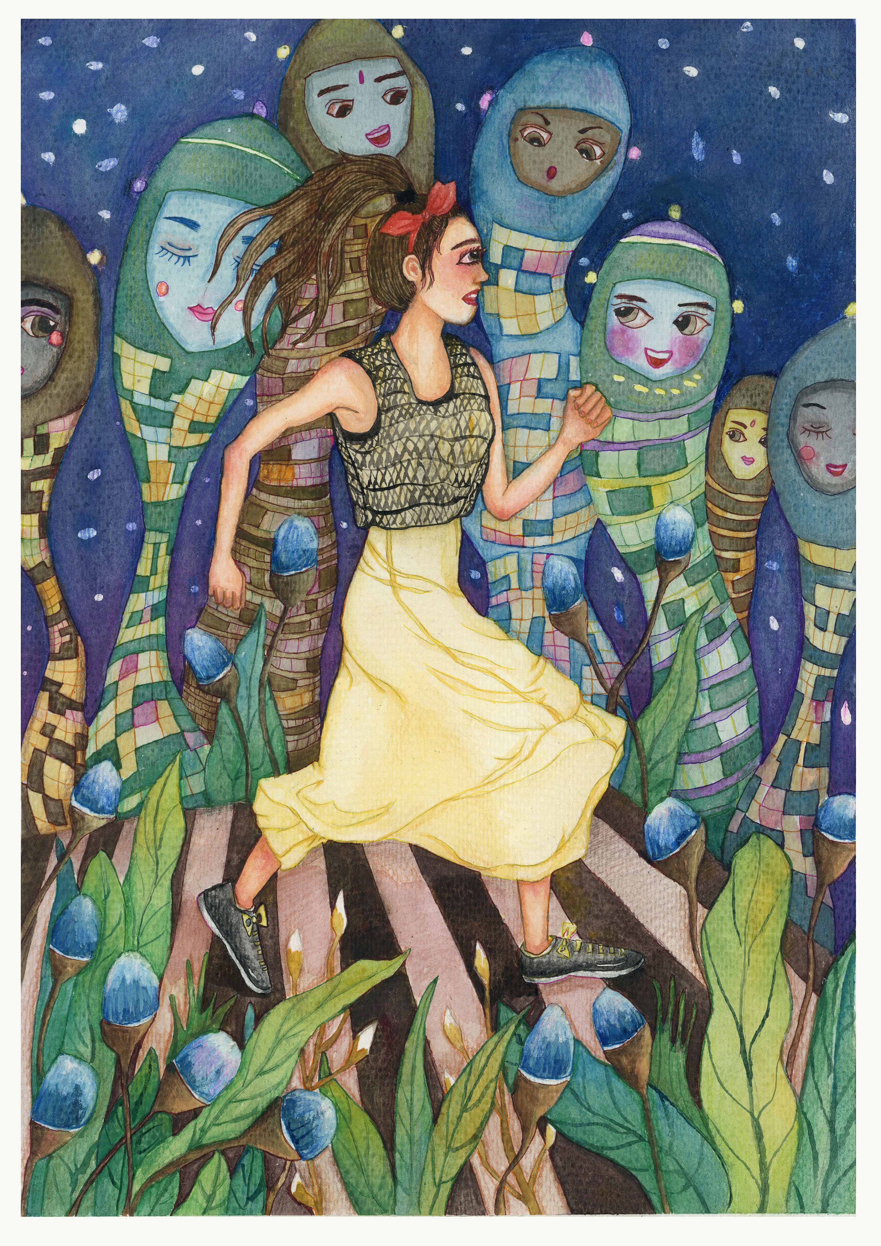 《我的生活》系列插画设计 毕业设计