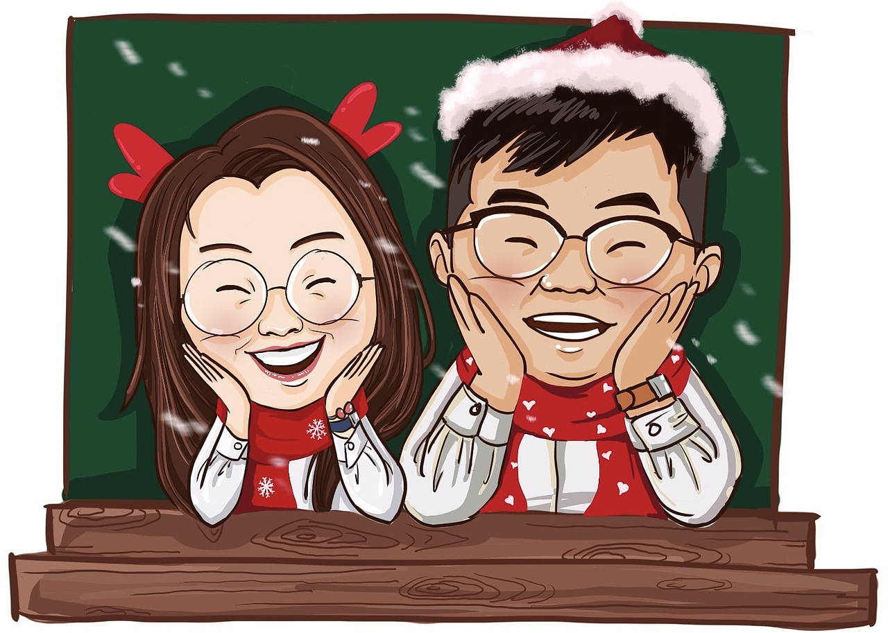 一组圣诞特辑🎄（图ZMTM5ODk1Nzc2） - 单幅漫画 - 站酷设计师笑笑Ashley原创素材 - 站酷ZCOOL