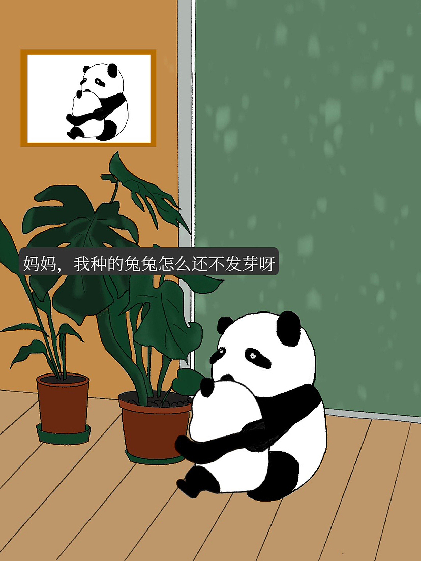 种了一只小兔纸