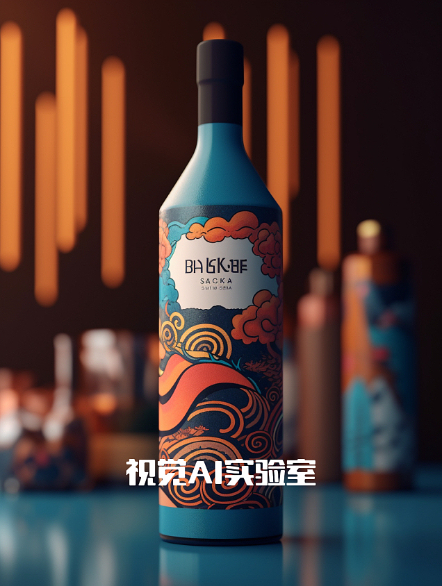 AI设计|AI设计红酒外包装