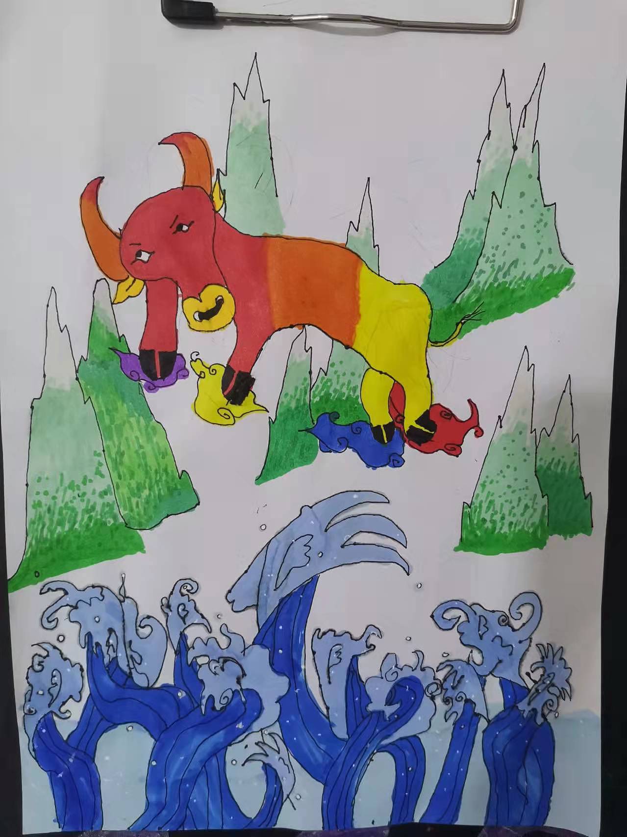 十二生肖之牛气冲天|平面|图案|会飞小猫 - 原创作品 - 站酷 (zcool)