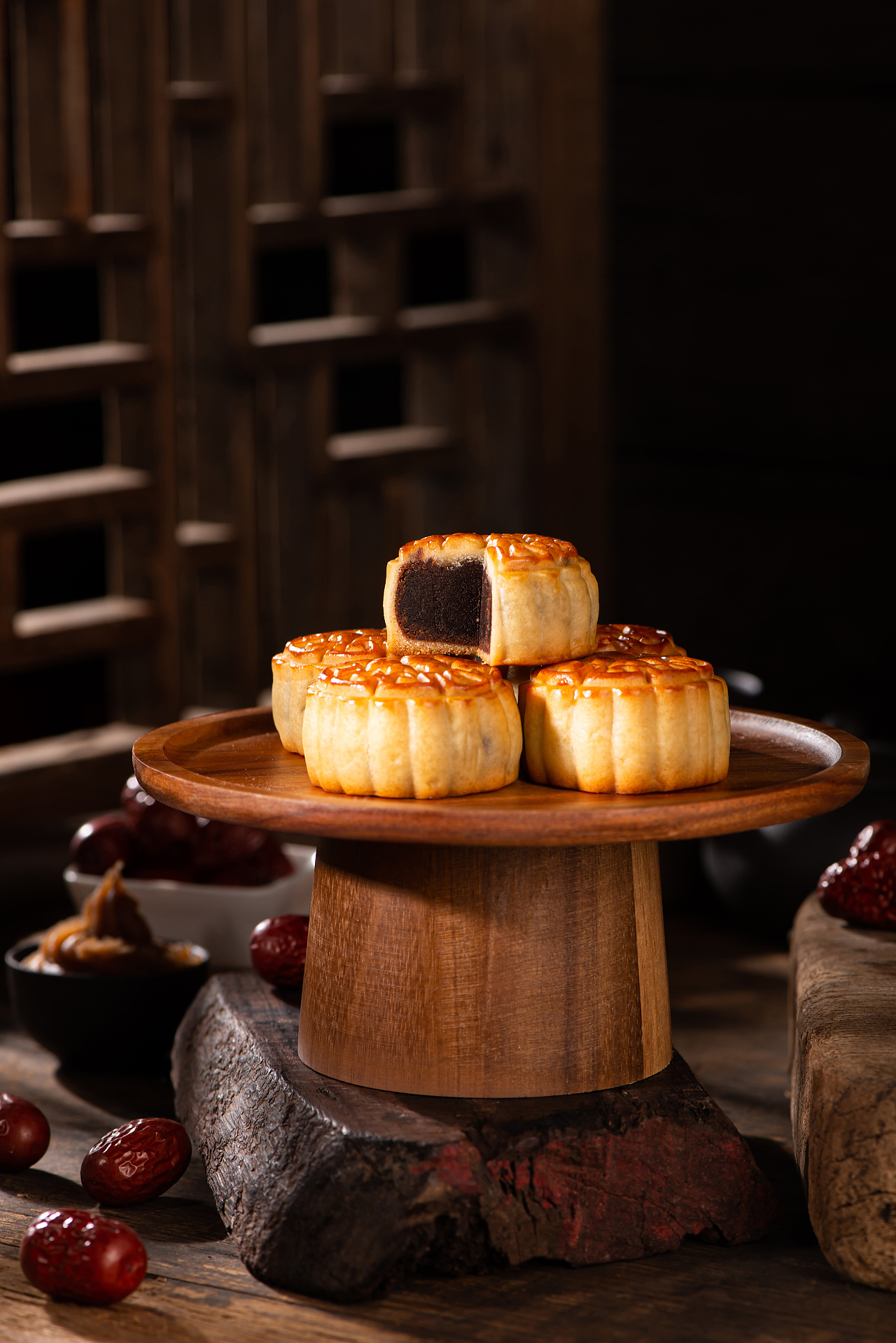 电商摄影:利男居枣蓉月饼