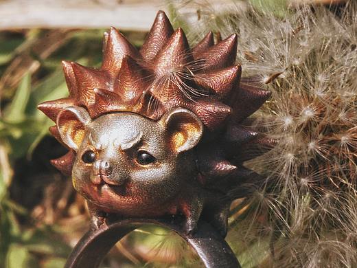 WICCANS巫羿原创设计——防狼刺猬戒指