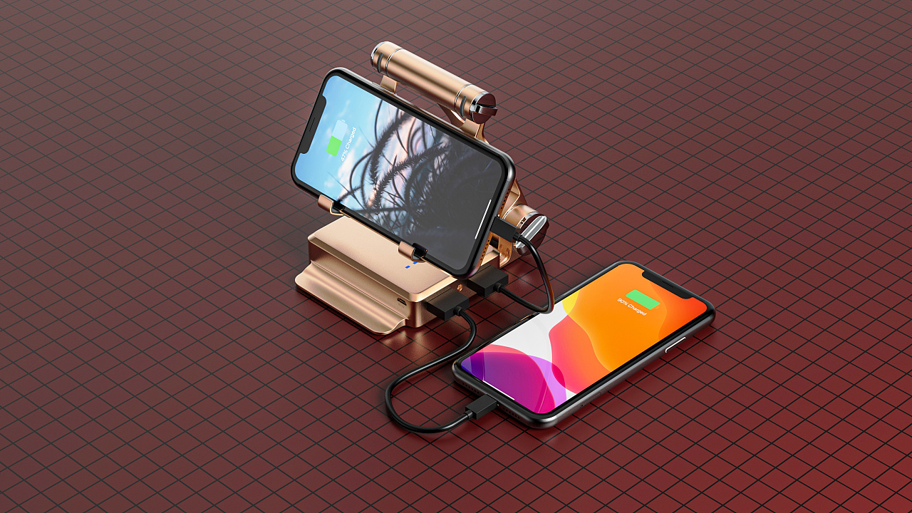 c4d ks:多功能手机支架