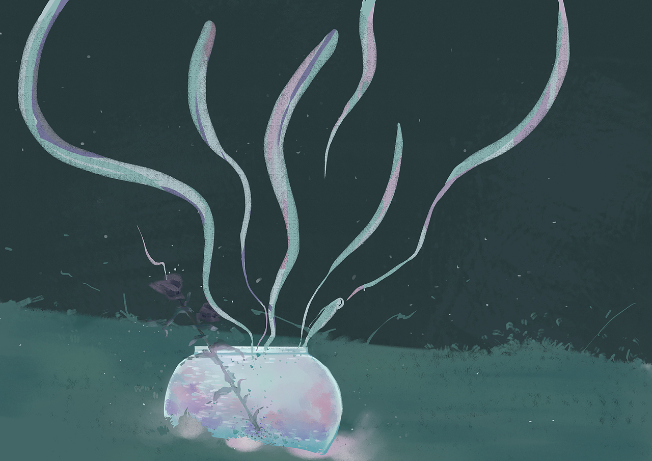 居住在城市的一只鱼（图ZMjQ0MTA2MjQw） - 绘本 - 站酷设计师海盐像素原创素材 - 站酷ZCOOL