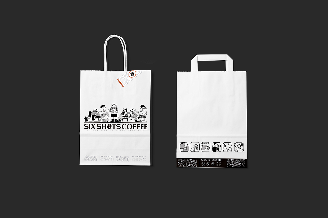 咖啡店品牌设计 | SIX SHOTS COFFEE