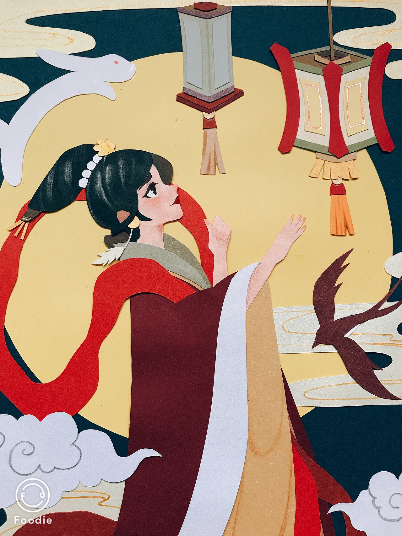 剪纸插画（图ZMTQxODg5ODAw） - 概念设定 - 站酷设计师叫我陈森林原创素材 - 站酷ZCOOL
